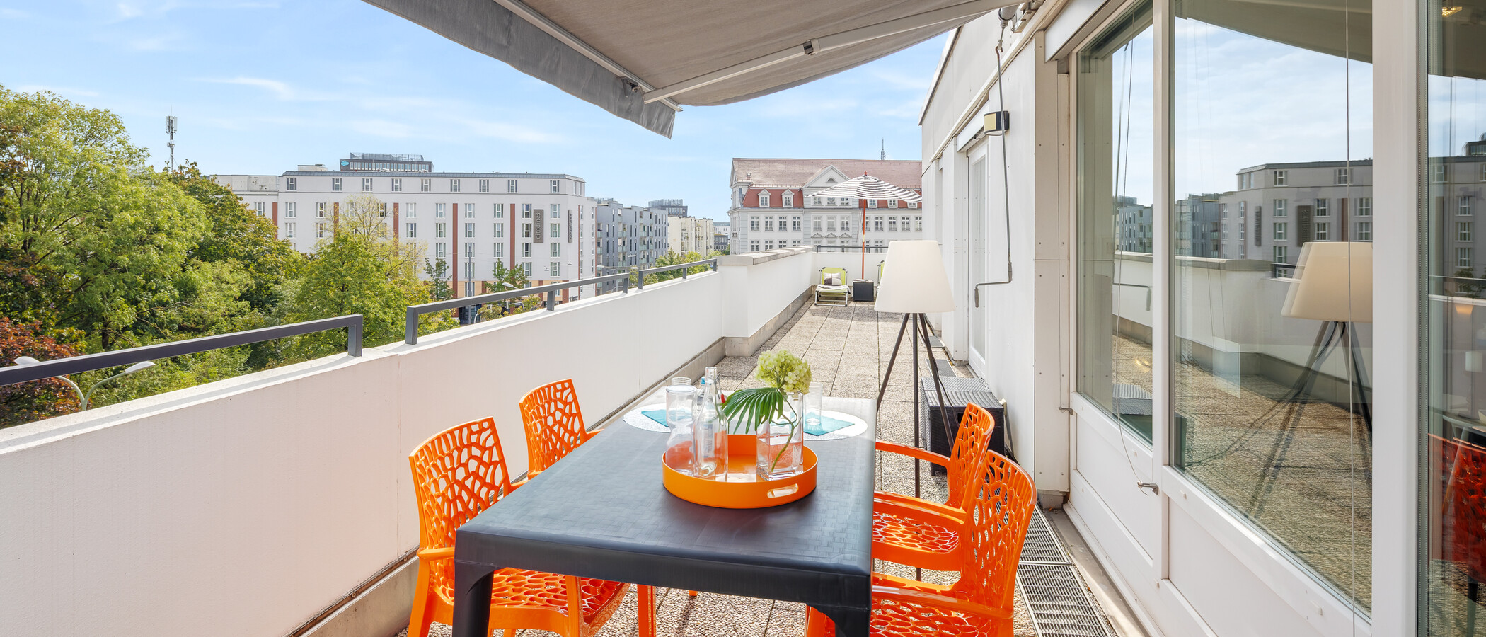 appartement München Neuhausen 02 terrasse sur le toit 10865