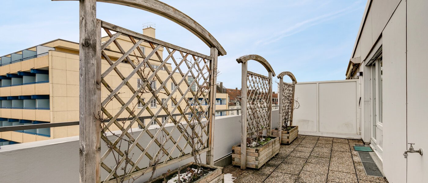 appartement München Neuhausen 03 terrasse sur le toit 10865