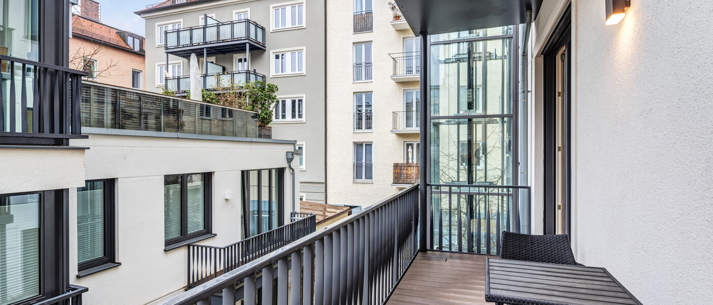 appartement München Maxvorstadt - Rund um den Josephplatz 02 balcon 10866