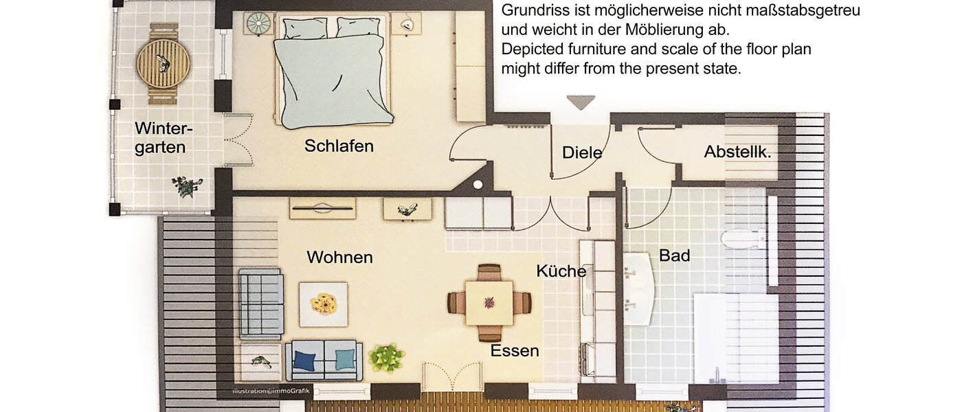 appartement Starnberg 01 plan d'étage 10874