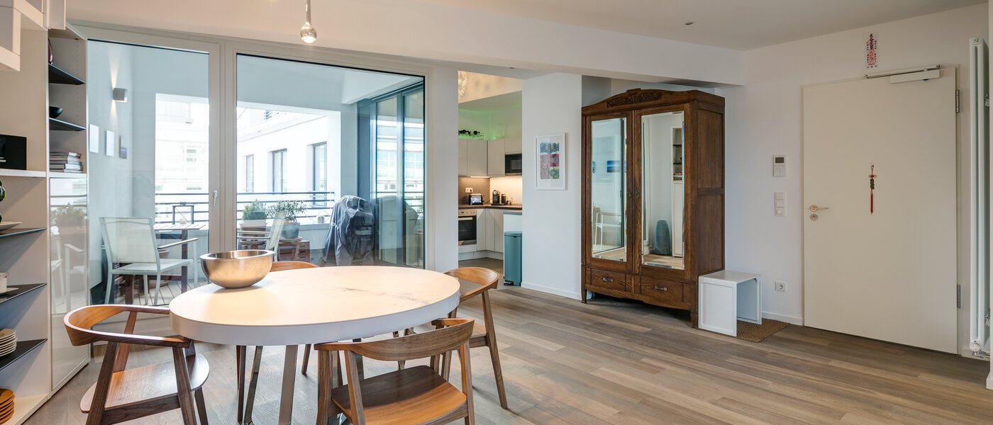 appartement avec mezzanine München Maxvorstadt 04 salon 10881