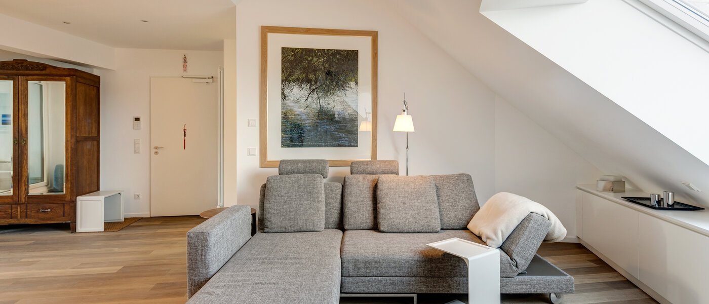 appartement avec mezzanine München Maxvorstadt 05 salon 10881