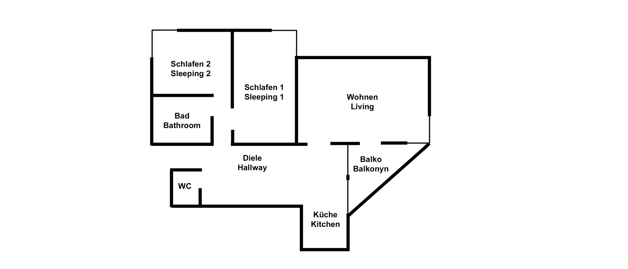 appartement München Schwabing (rechts der Leopoldstraße) 01 plan d'étage 10897