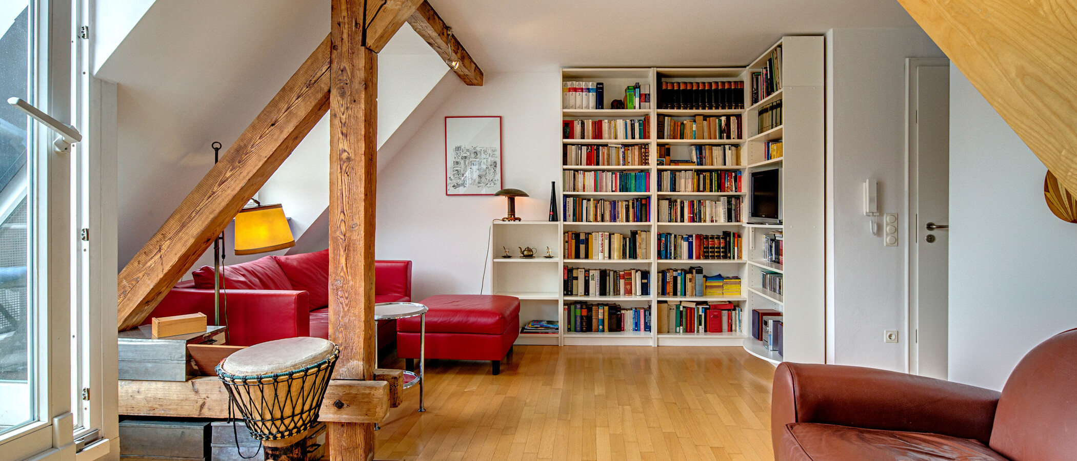 appartement avec mezzanine München Schwabing (links der Leopoldstraße) 01 pièce à vivre 1090