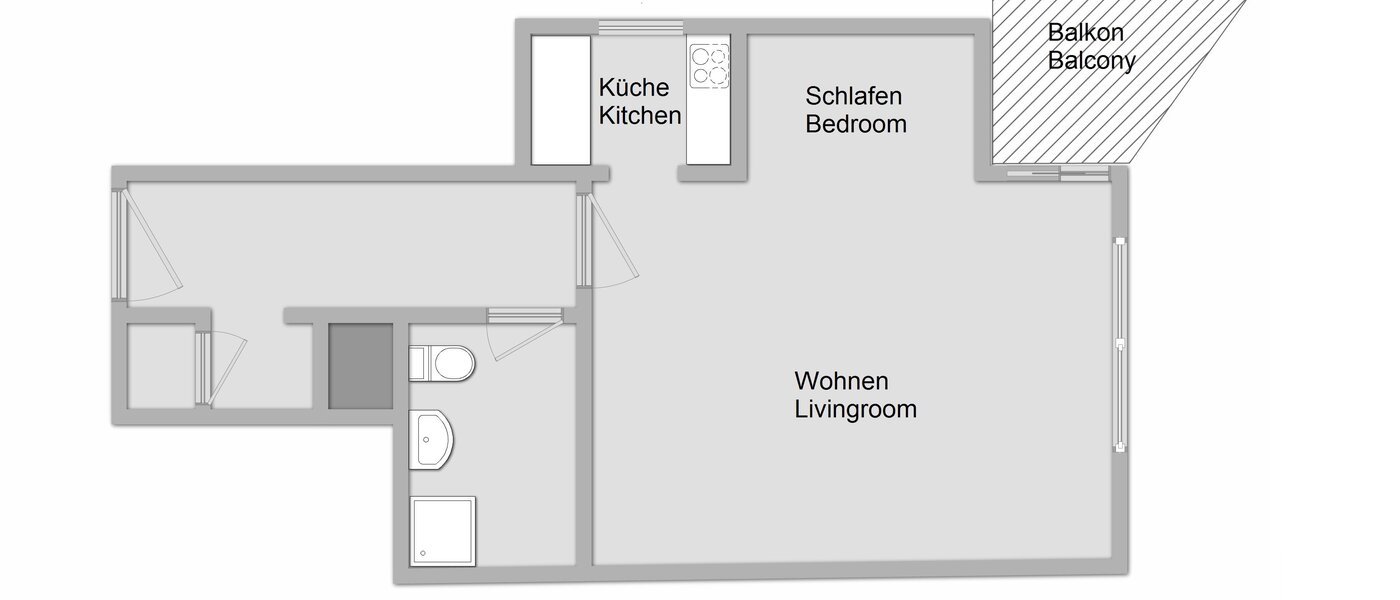 appartement München Sendling 01 plan d'étage 10917