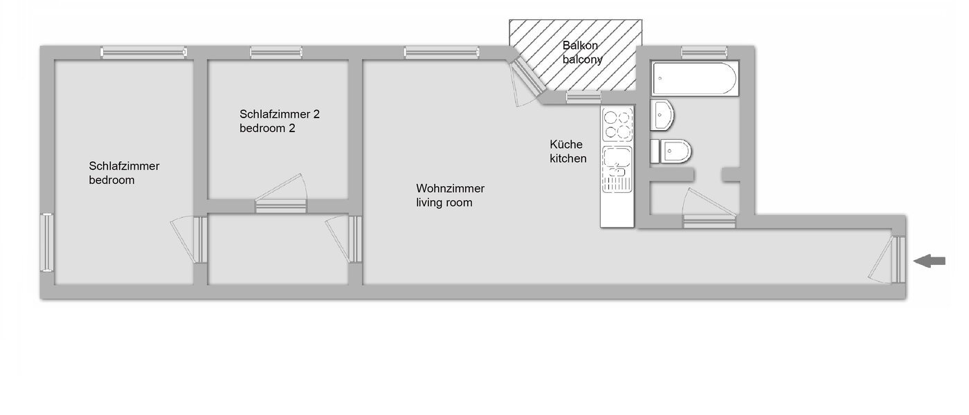 appartement München Parkstadt Bogenhausen 01 plan d'étage 10945