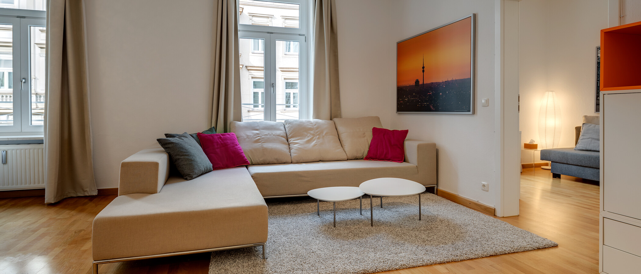 appartement München Glockenbachviertel 04 salon 10946