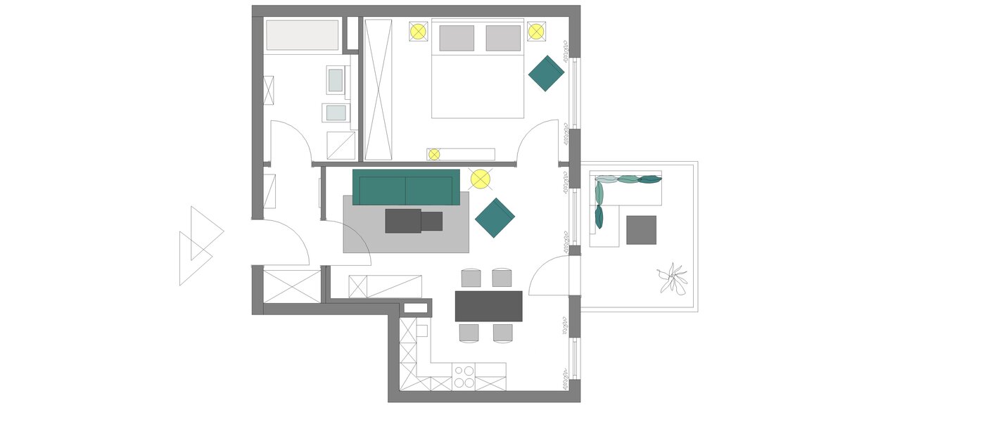 appartement München Sendling 01 plan d'étage 10973