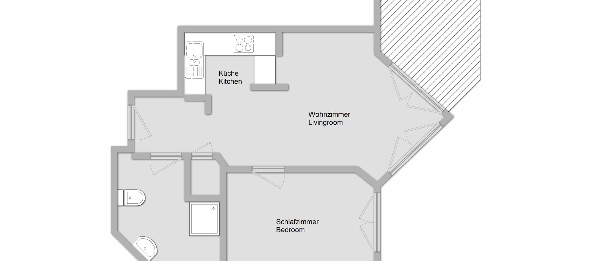 appartement Ismaning 01 plan d'étage 10988