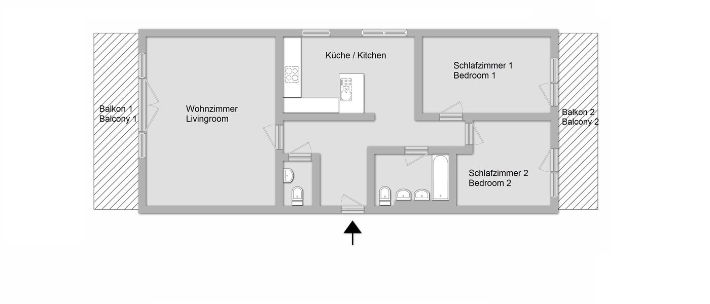 appartement Ismaning 01 plan d'étage 10991