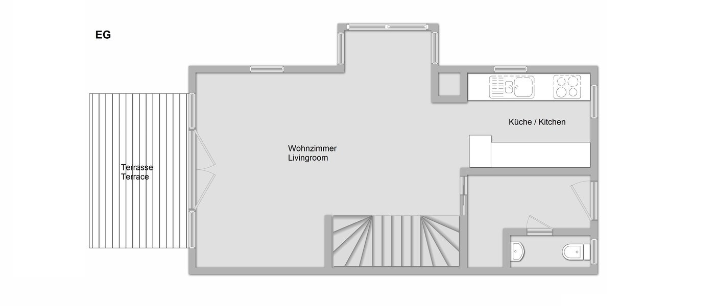 maison mitoyenne Gröbenzell 01 plan d'étage 11015