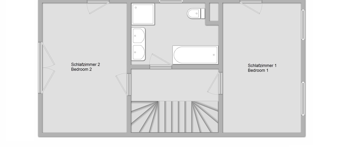 maison mitoyenne Gröbenzell 02 plan d'étage 11015