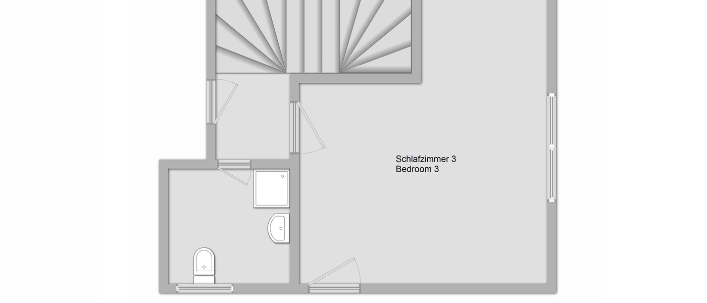 maison mitoyenne Gröbenzell 03 plan d'étage 11015
