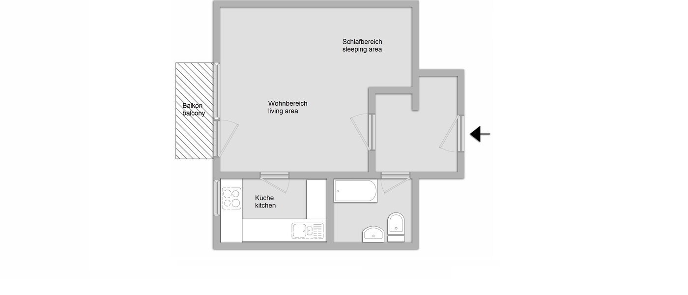 appartement München Fasanerie 01 plan d'étage 11028