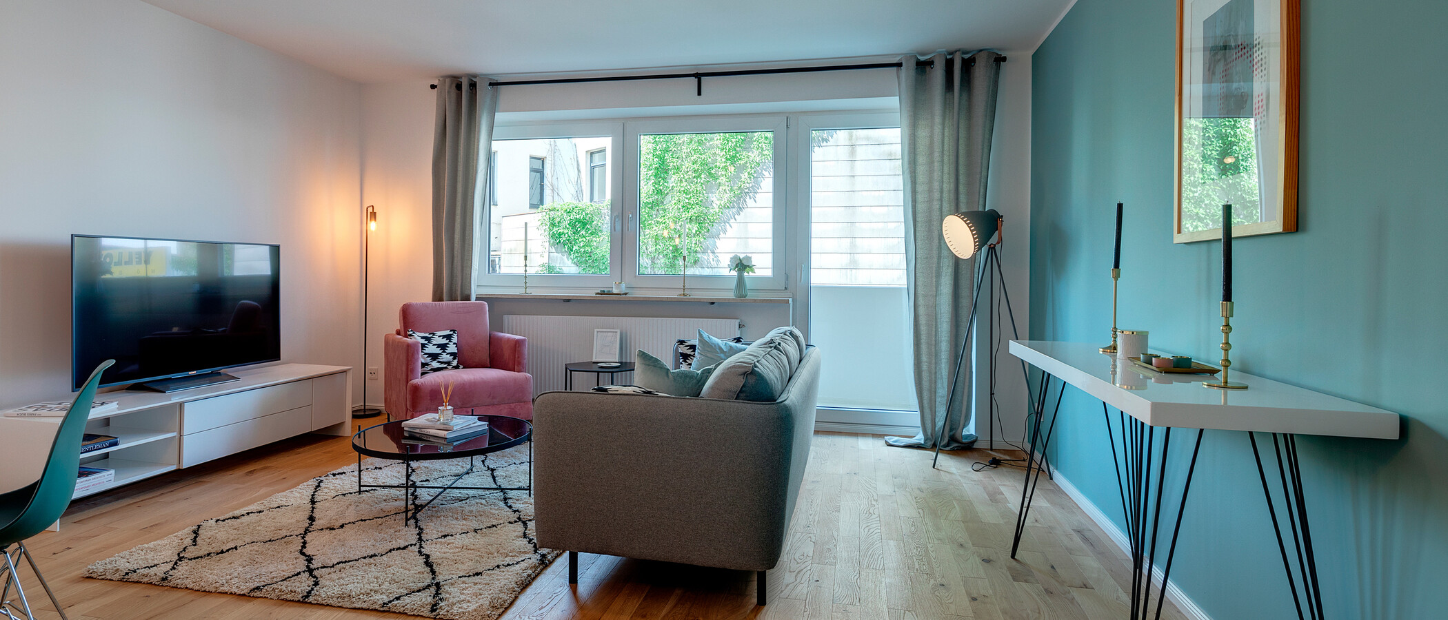 appartement München Isarvorstadt 01 salle de séjour 11049