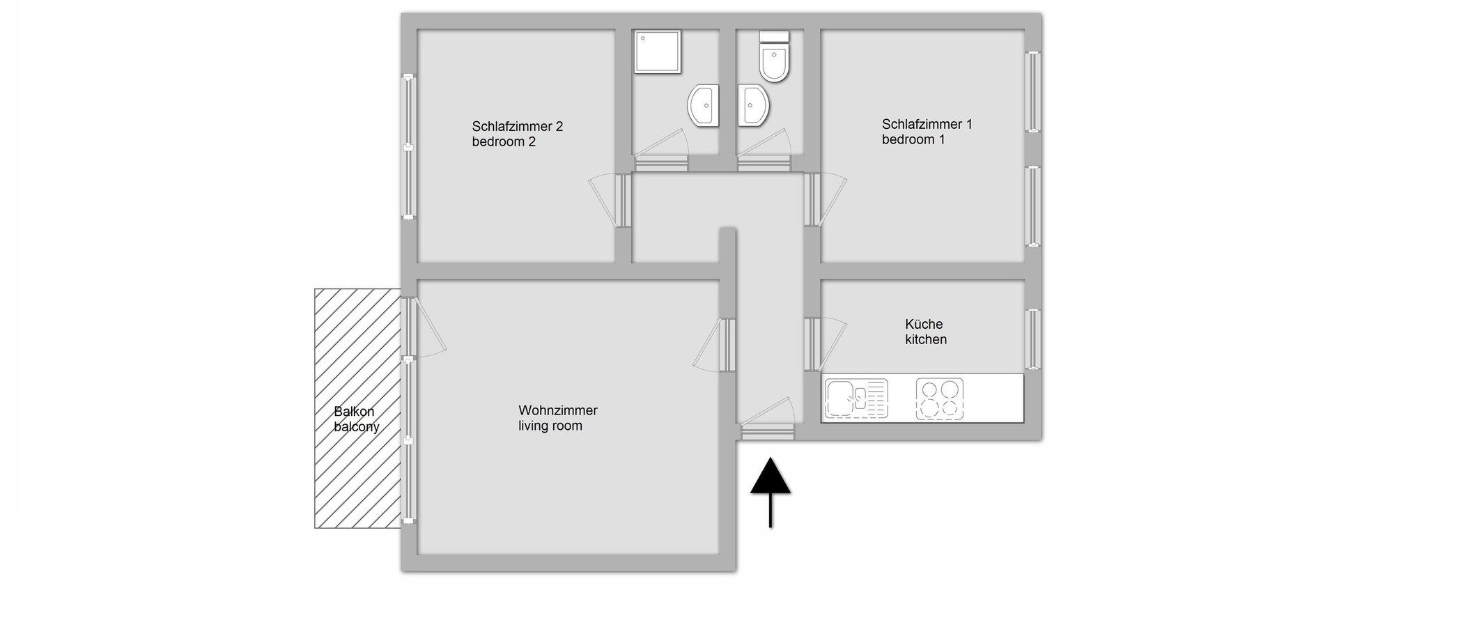 appartement München Isarvorstadt 01 plan d'étage 11049
