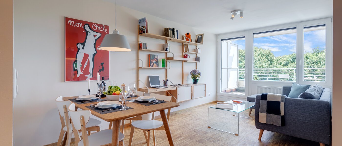 appartement avec terrasse sur le toit München Bogenhausen 01 pièce à vivre 11076