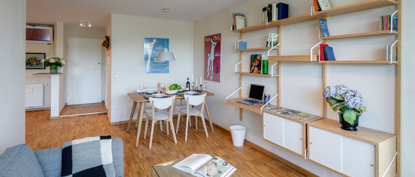 appartement avec terrasse sur le toit München Bogenhausen 04 pièce à vivre 11076