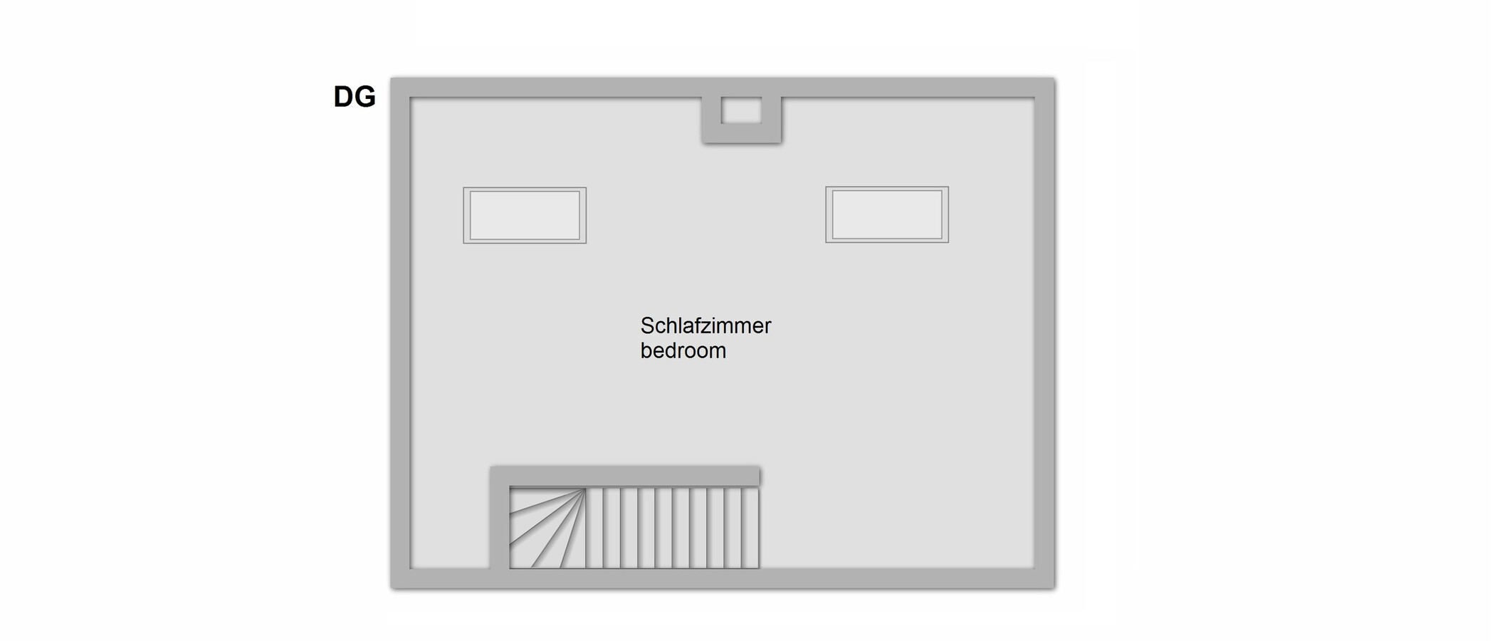 appartement style maisonnette Dachau 02 plan d'étage 11106