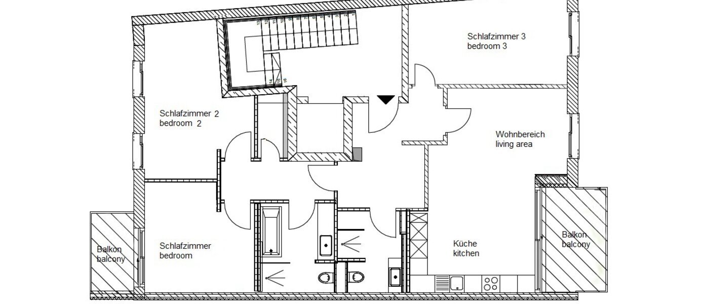 appartement München Pasing 01 plan d'étage 11135