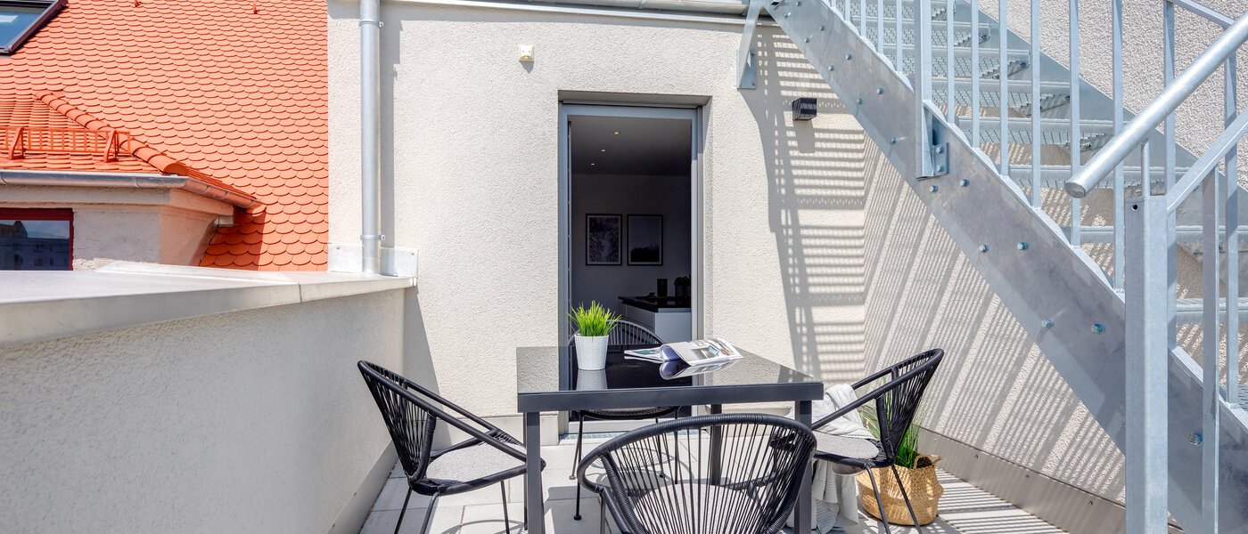 appartement style maisonnette München Pasing 02 terrasse sur le toit 11136