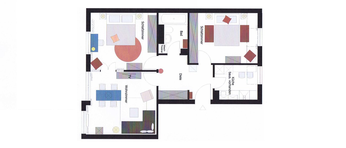 appartement München Schwabing 01 plan d'étage 11155
