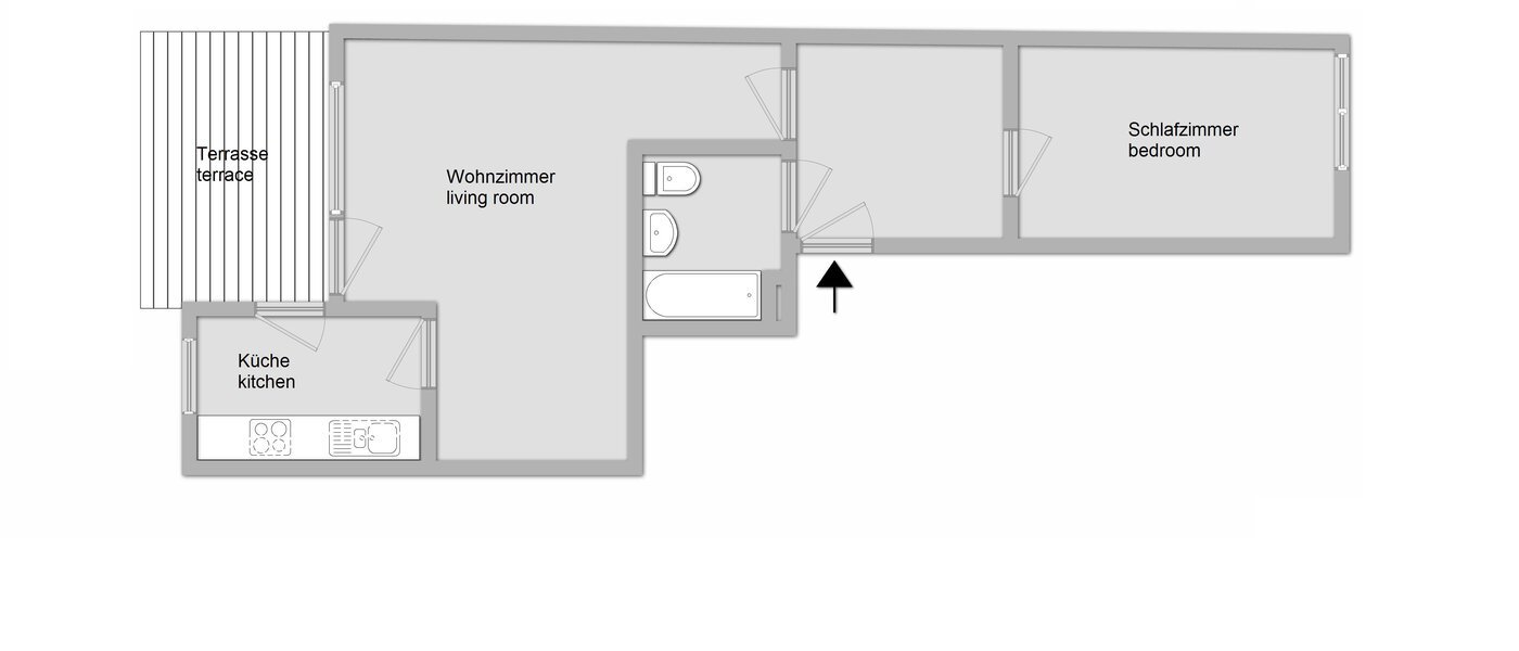 appartement München Bogenhausen 01 plan d'étage 11173