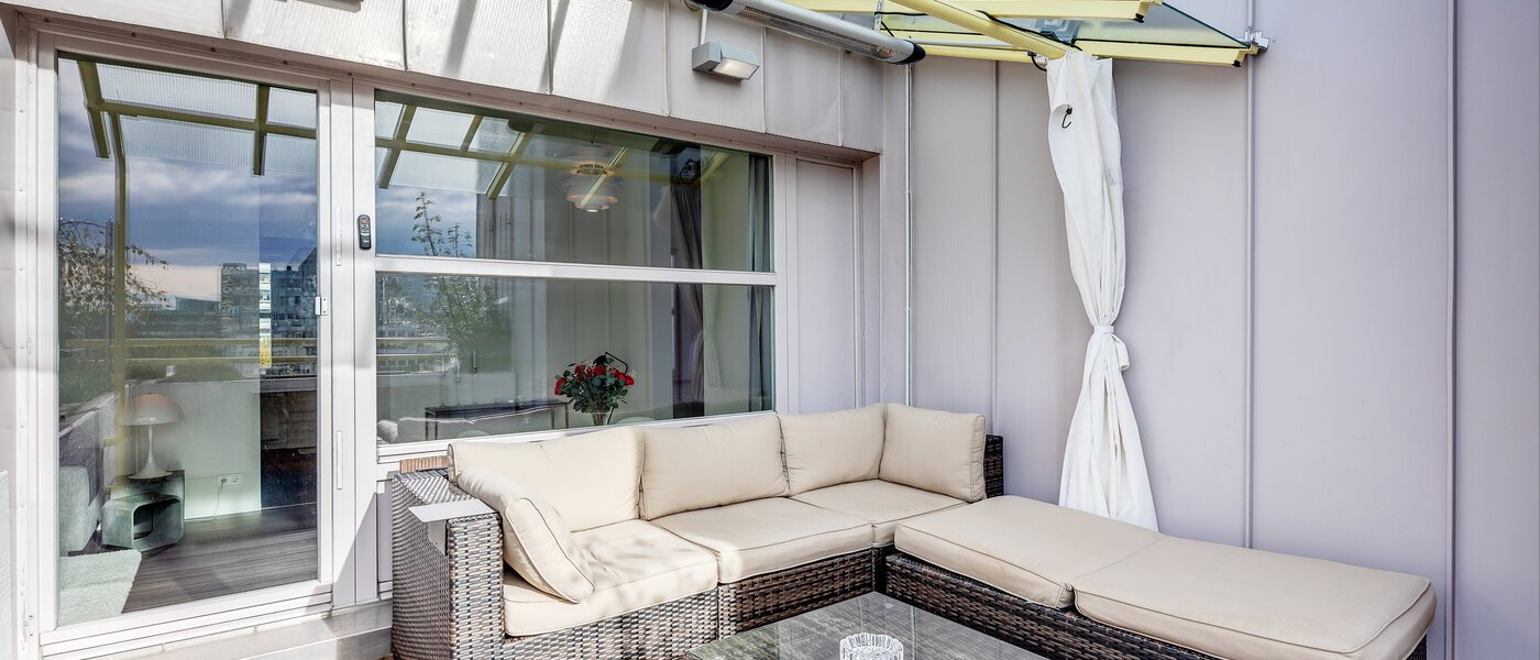 appartement avec terrasse sur le toit München Arabellapark 01 terrasse sur le toit 11226