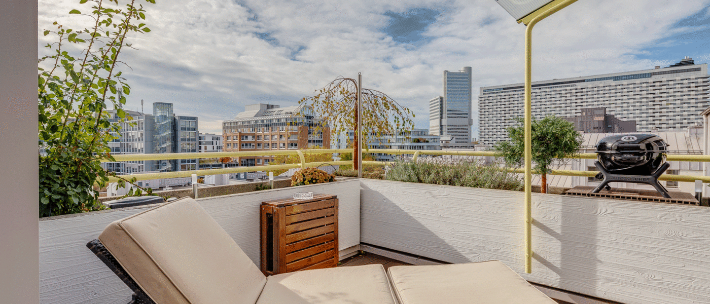 appartement avec terrasse sur le toit München Arabellapark 03 terrasse sur le toit 11226