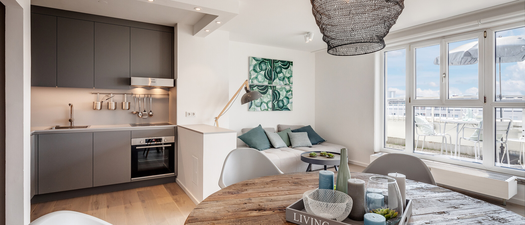 appartement München Milbertshofen 01 pièce à vivre 11227