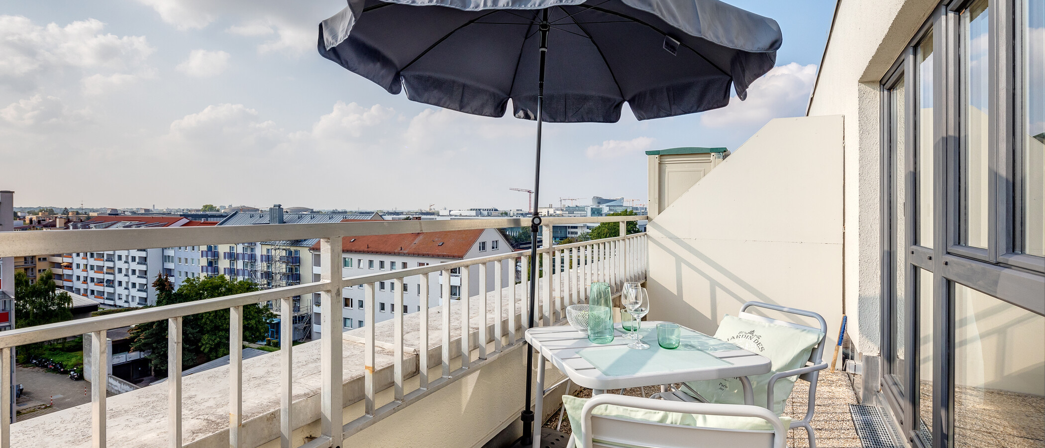 appartement München Milbertshofen 01 terrasse sur le toit 11227