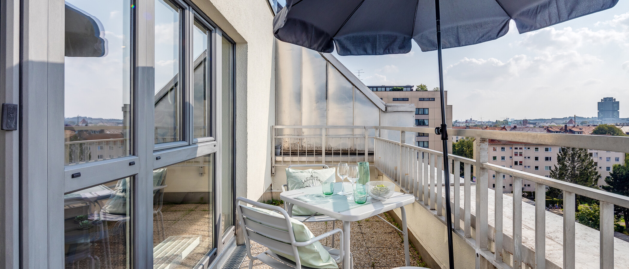 appartement München Milbertshofen 02 terrasse sur le toit 11227