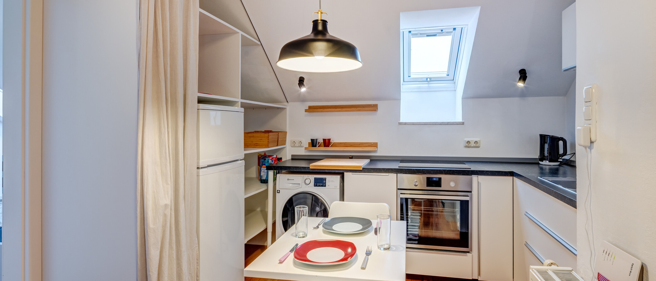 appartement avec terrasse sur le toit München Schwabing-Nord (zw. Leopoldstraße & Englischen Garten) 01 cuisine 11235