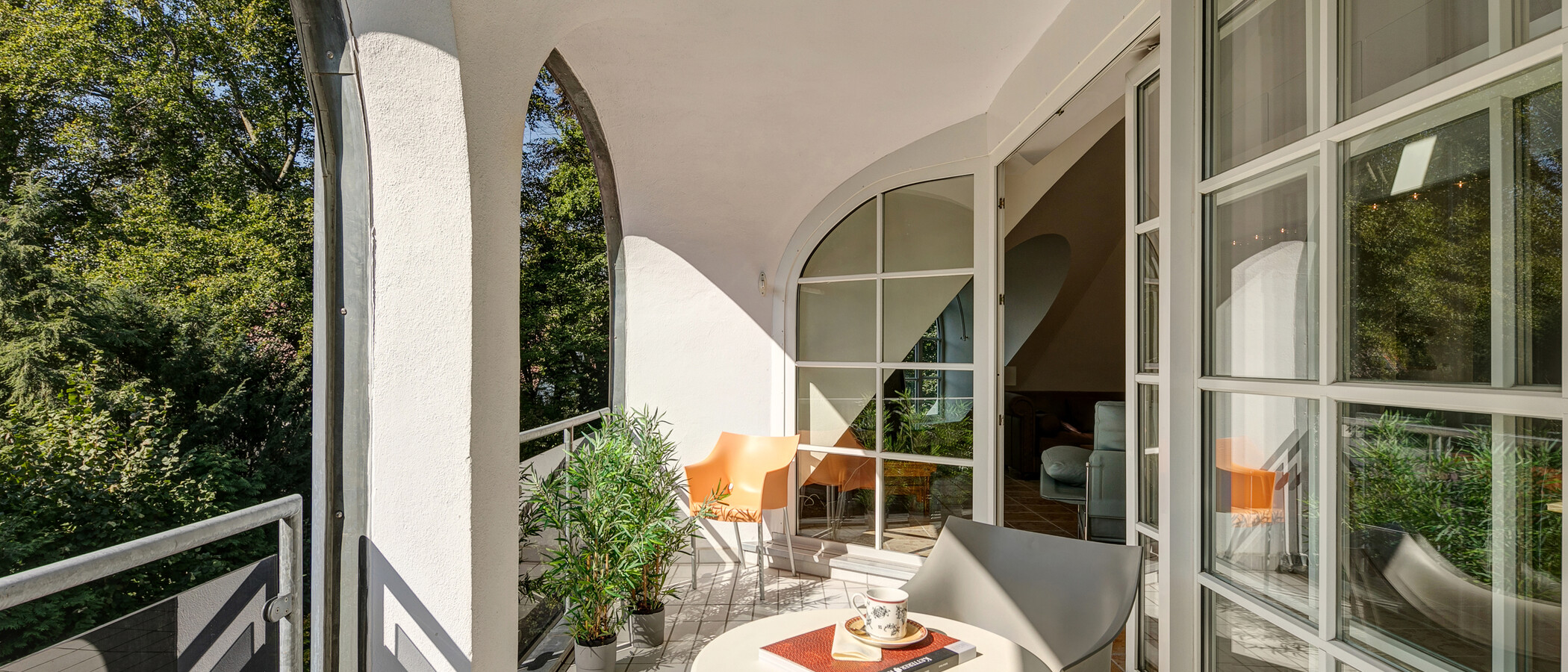 appartement avec terrasse sur le toit München Menterschwaige 01 balcon 11267