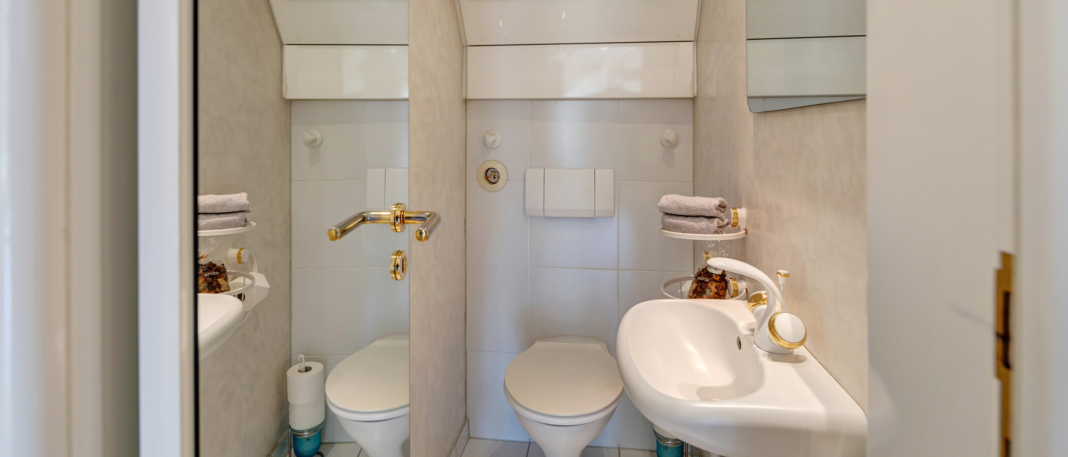 appartement avec terrasse sur le toit München Menterschwaige 01 deux toilettes 11267
