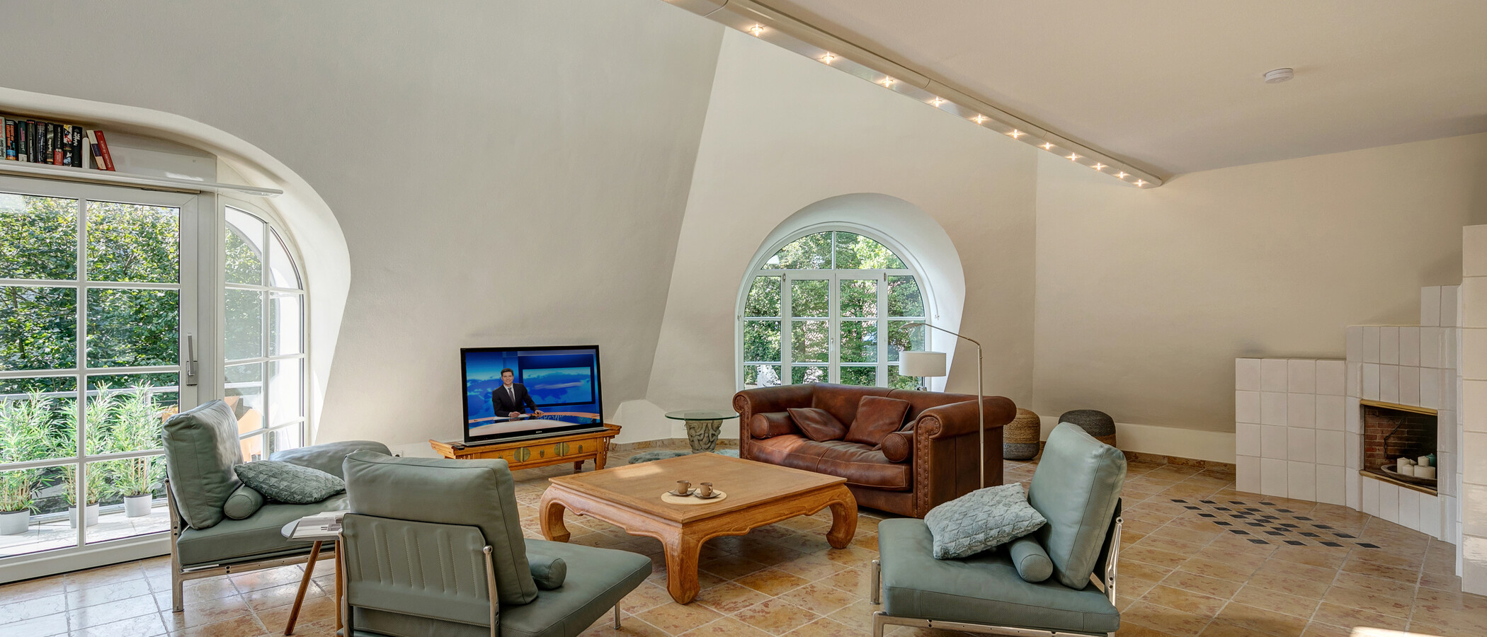 appartement avec terrasse sur le toit München Menterschwaige 02 pièce à vivre 11267