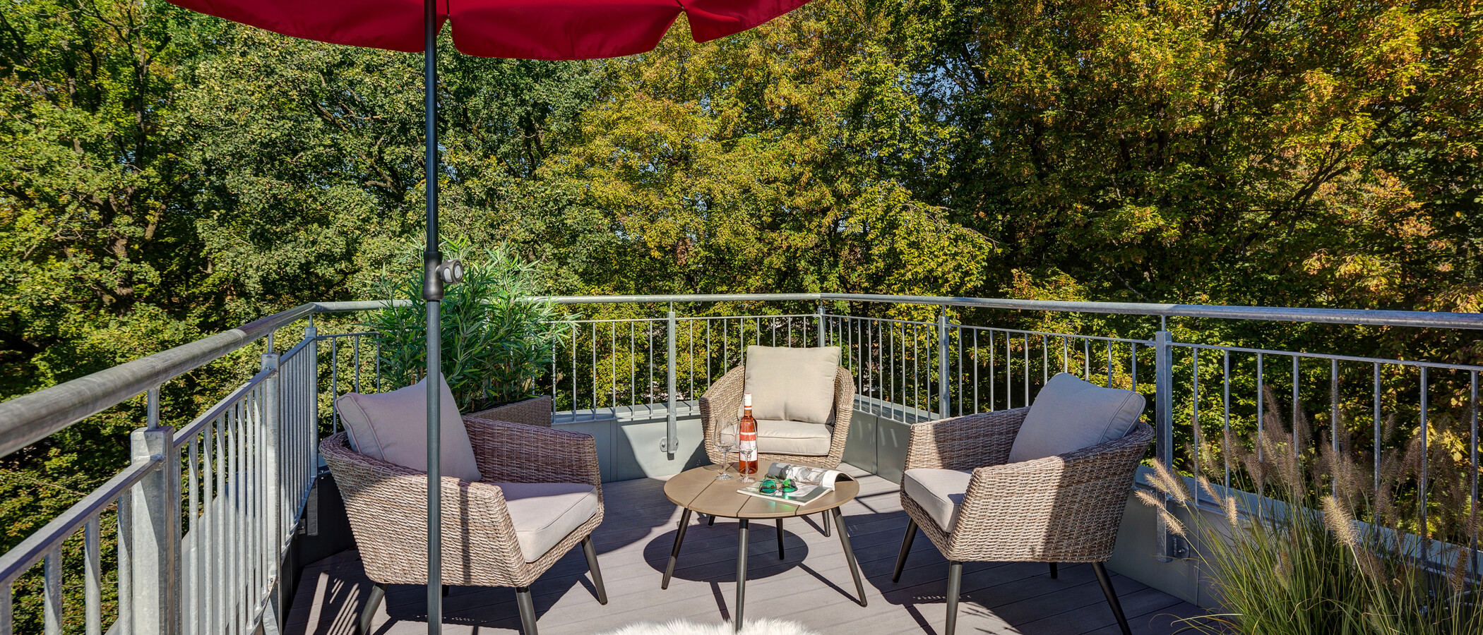 appartement avec terrasse sur le toit München Menterschwaige 02 terrasse sur le toit 11267