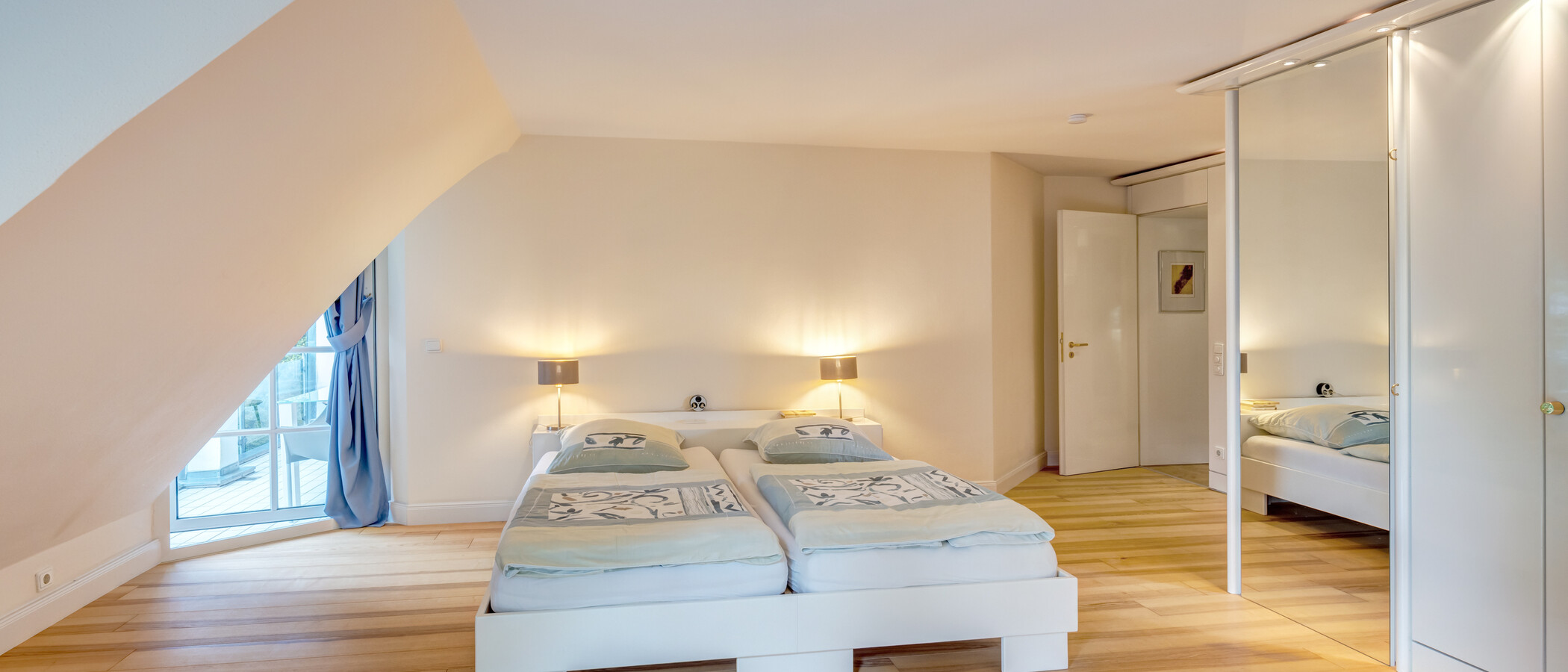 appartement avec terrasse sur le toit München Menterschwaige 02 1ère chambre 11267