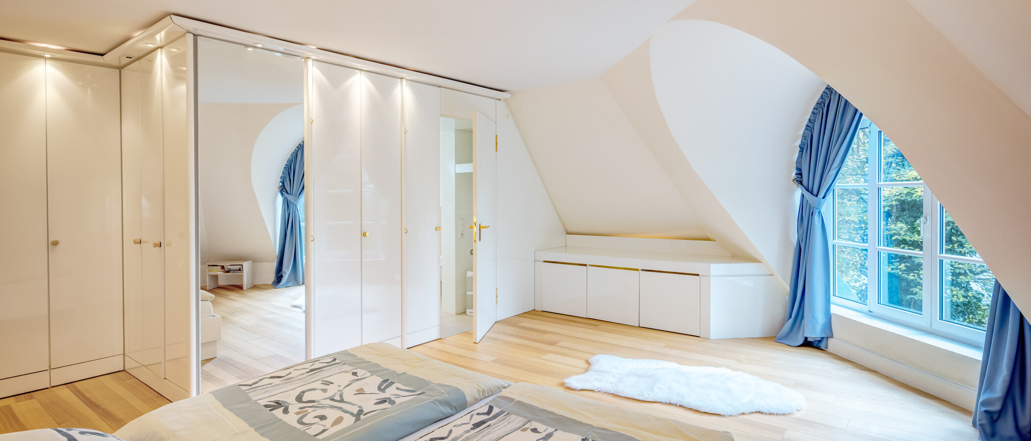 appartement avec terrasse sur le toit München Menterschwaige 04 1ère chambre 11267