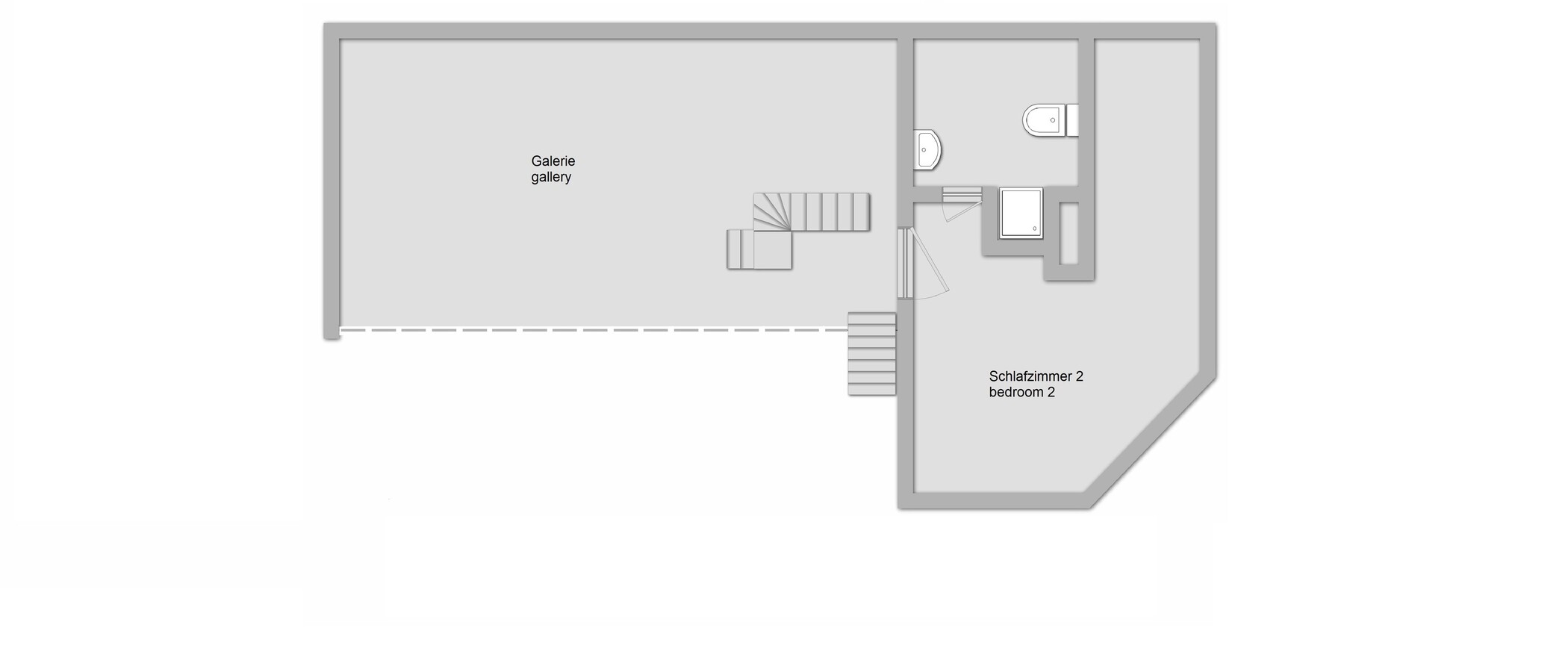 appartement avec terrasse sur le toit München Menterschwaige 02 plan d'étage 11267