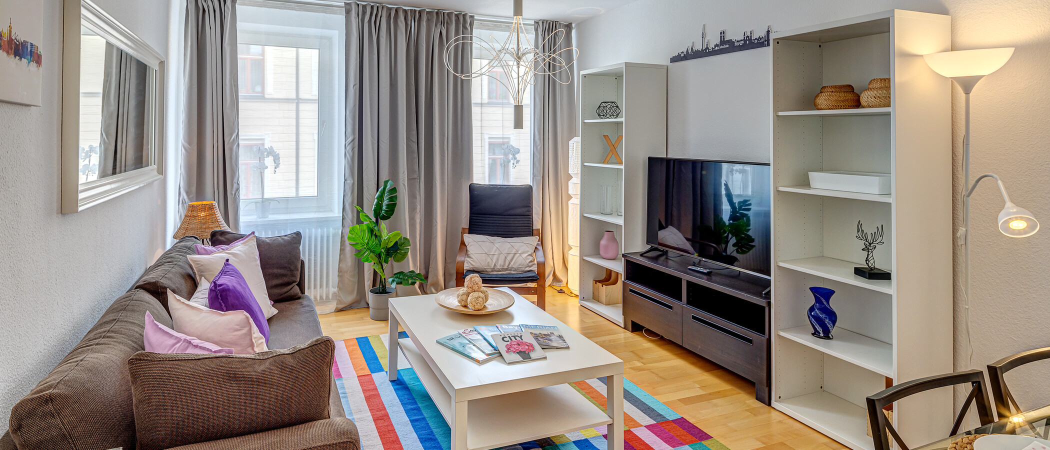 appartement München Lehel 01 pièce à vivre 11273