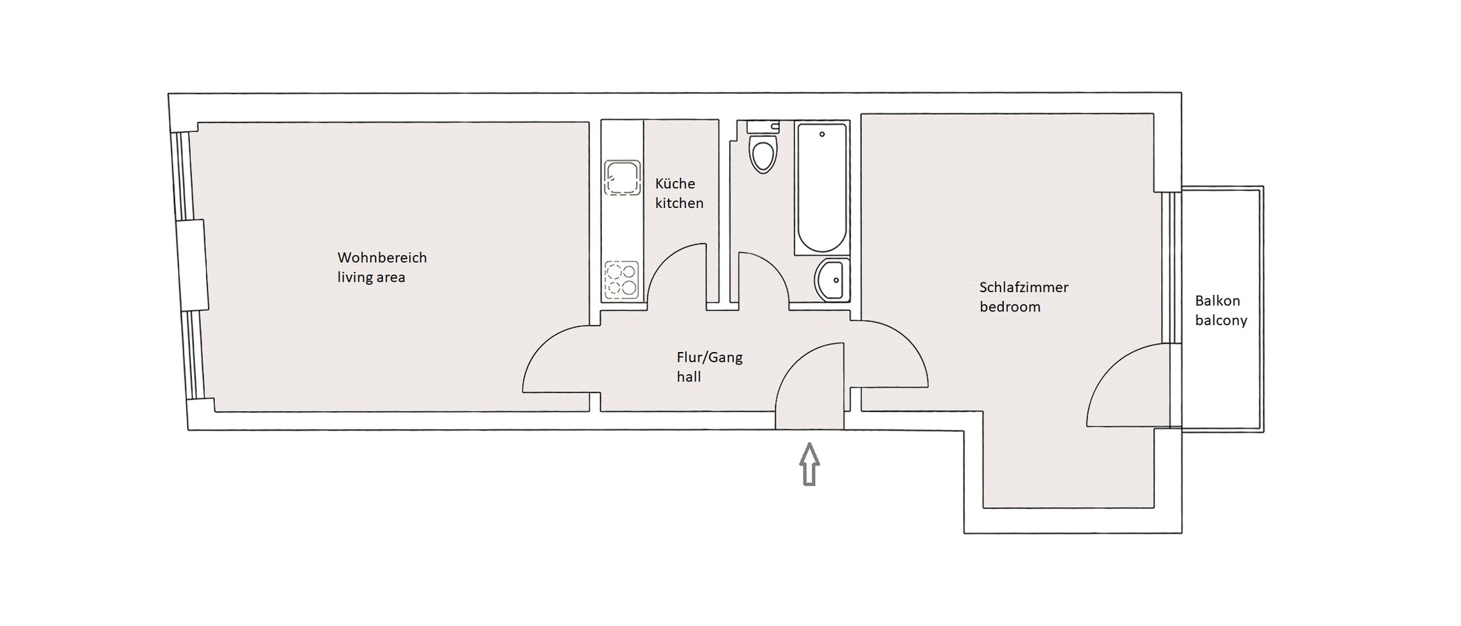 appartement München Lehel 01 plan d'étage 11273