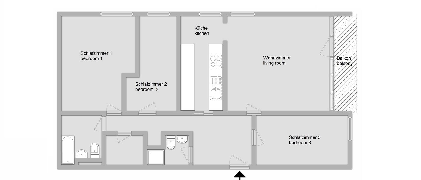 appartement München Sendling 01 plan d'étage 11282