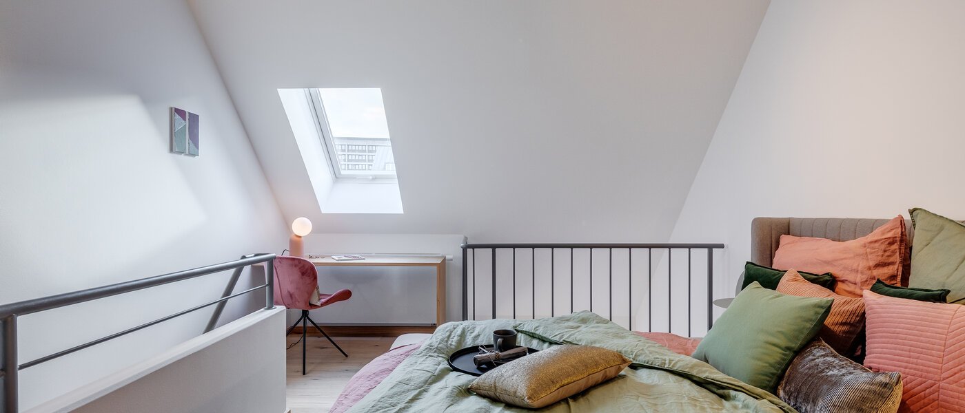 appartement style maisonnette avec mezzanine München Maxvorstadt 04 chambres 11294