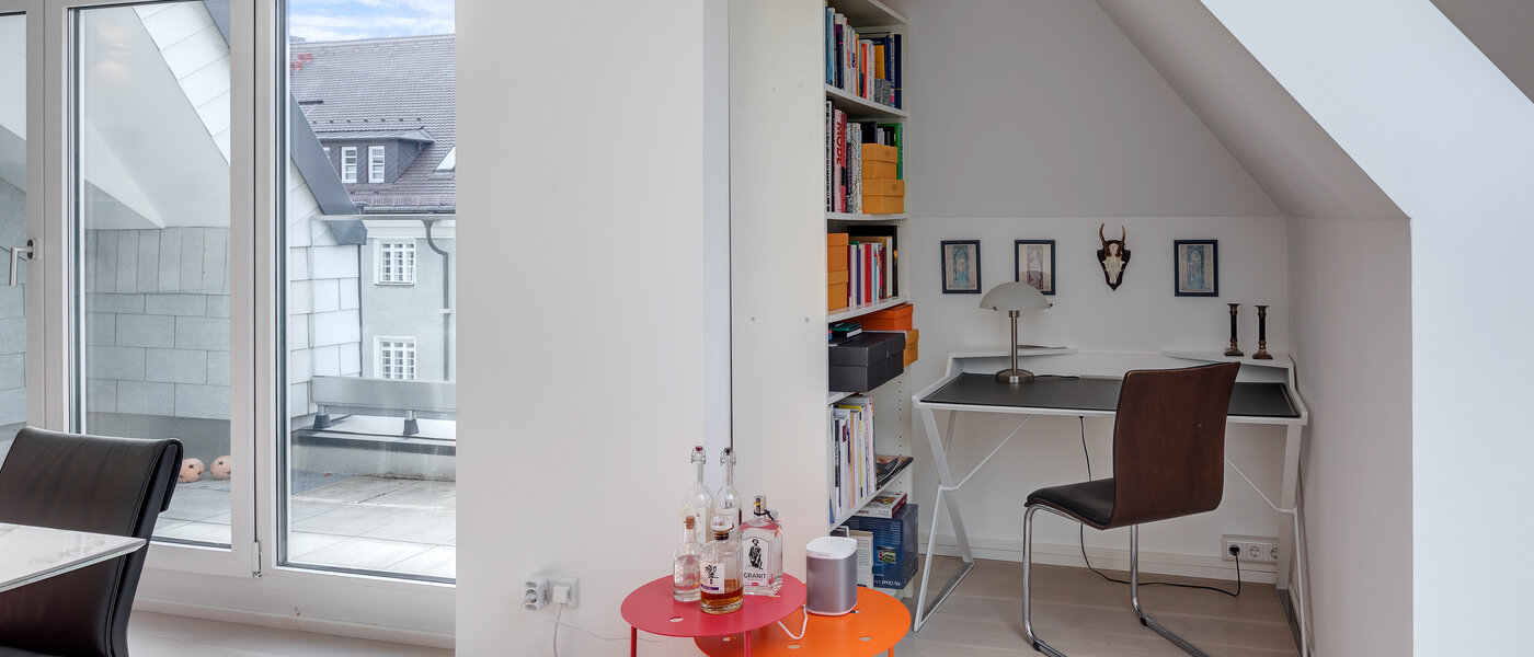 appartement avec terrasse sur le toit München Schwabing-West (rund um den Bonner Platz) 01 coin bureau 11304
