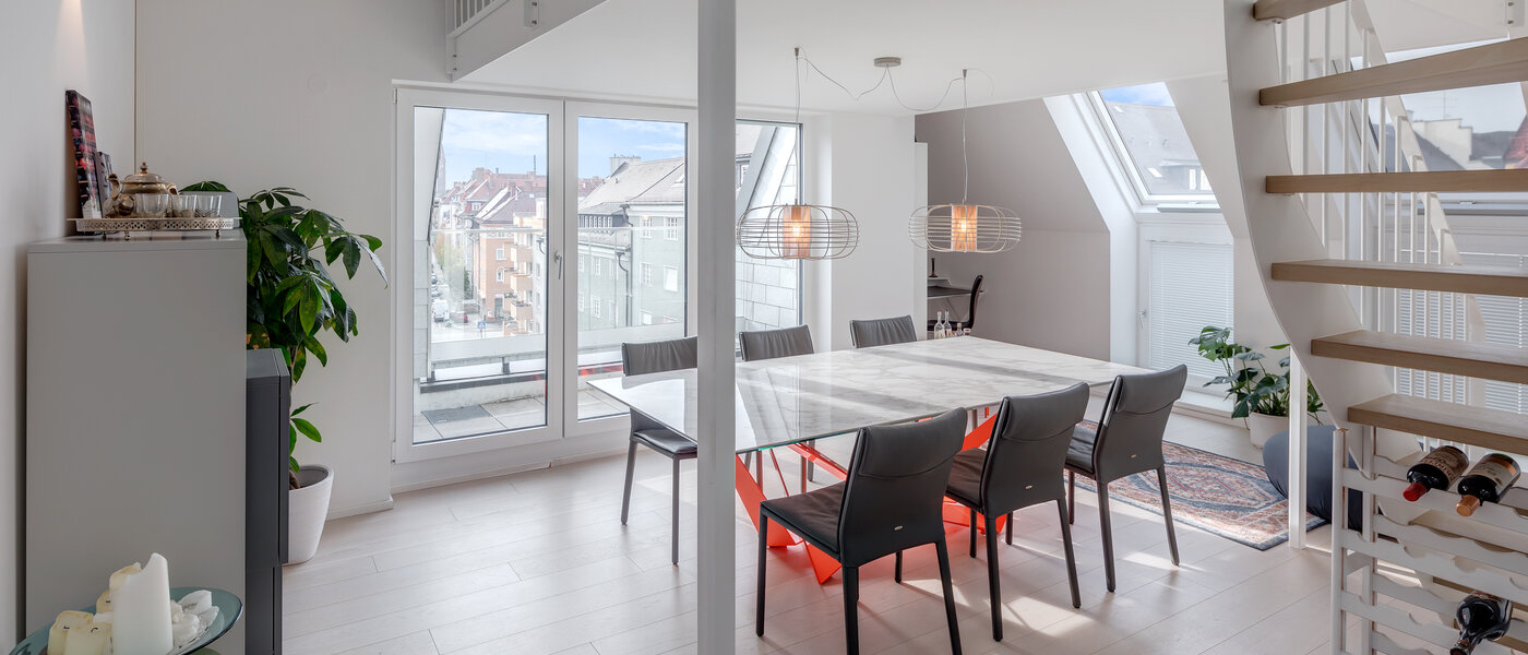 appartement avec terrasse sur le toit München Schwabing-West (rund um den Bonner Platz) 03 salle à manger 11304