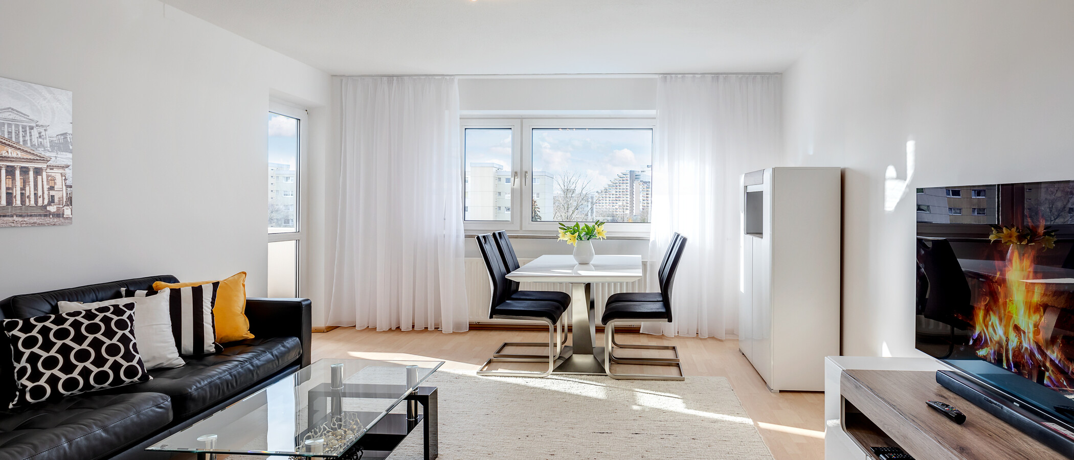 appartement München Johanneskirchen 01 pièce à vivre 11347