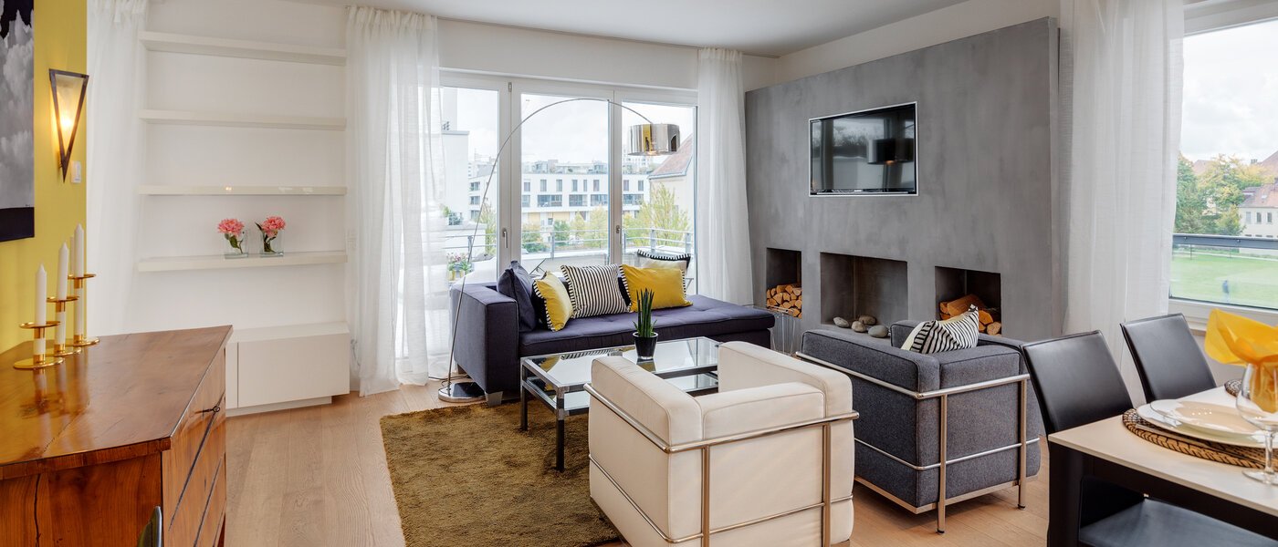 appartement München Schwabing-West 02 pièce à vivre 11349