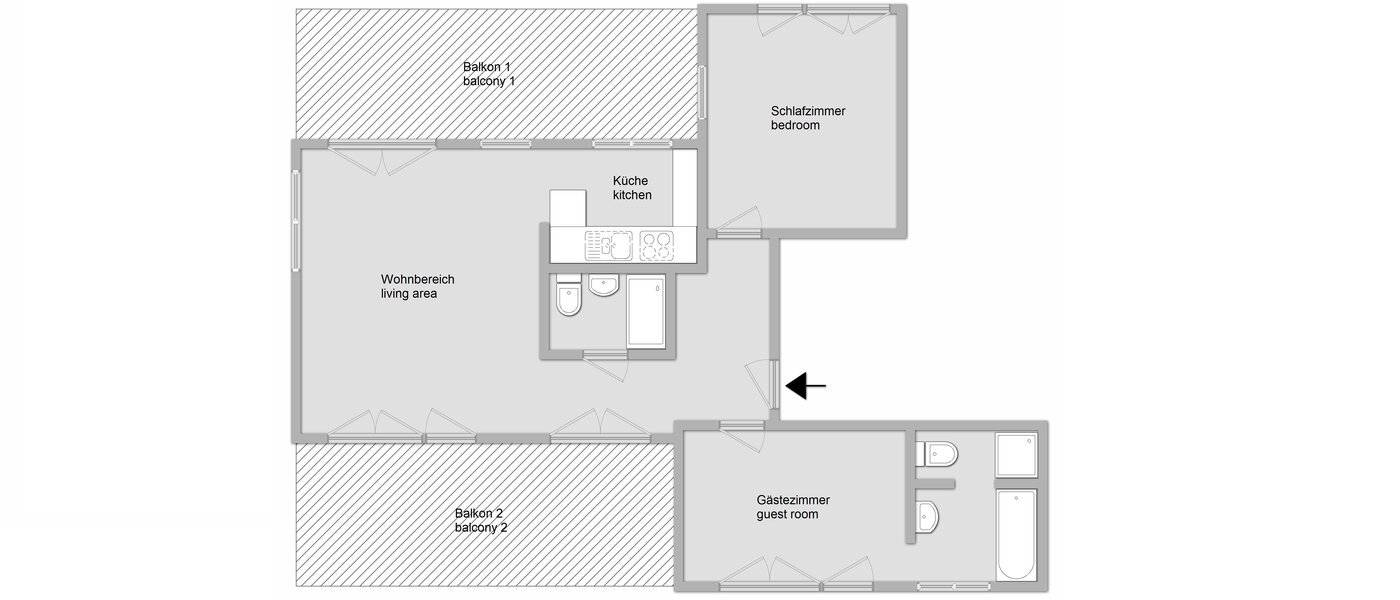 appartement München Schwabing-West 01 plan d'étage 11349