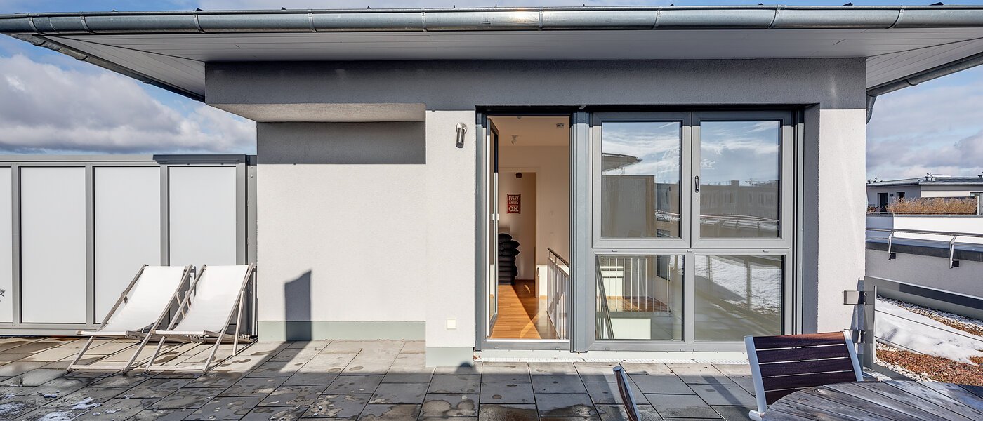 appartement München Aubing 01 terrasse sur le toit 11399